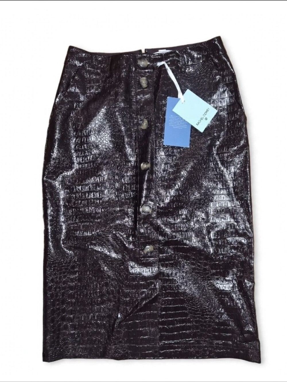 NWT Rachel Comey x Target Croc Faux Leather Midi Skirt Size 8